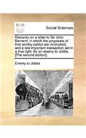 Remarks on a Letter to Sir John Barnard