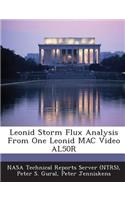 Leonid Storm Flux Analysis from One Leonid Mac Video Al50r