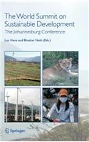 World Summit on Sustainable Development: The Johannesburg Conference