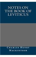 Notes on the Book of Leviticus: (English)