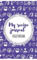 My Recipe Journal (Vegeterian): Purple