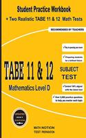 TABE 11&12 Subject Test Mathematics Level D