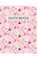 Notebook: Happy St.Valentines Day & Say Simple Words with This Gift to Him / Her(5 Happy Valentines Day)