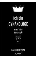 Kalender 2020 für Gynäkologen / Gynäkologe / Gynäkologin