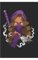 Ninja Girl Notebook - Anime Fans Journal Planner: Manga Japanese Organizer For Men Women Kids Blank