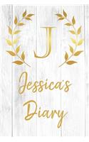 Jessica's Diary: Personalized Diary for Jessica / Journal / Notebook - J Monogram Initial & Name - Great Christmas or Birthday Gift