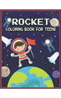 Rocket Coloring Book for Teens