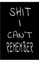 Shit I Can't Remember