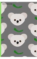 Notebook: Cool Koala Lover Softback Diary Composition Book Journal (6" x 9") 120 Lined Pages
