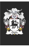 Gijon: Gijon Coat of Arms and Family Crest Notebook Journal (6 x 9 - 100 pages)