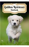 Golden Retriever Notebook: Puppy - Composition Book 150 pages 6 x 9 in. - Wide Ruled - Writing Notebook - Lined Paper - Soft Cover - Plain Journal