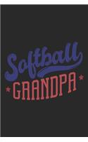 Softball Grandpa: Softball Notebook Blank Dot Grid Sports Journal dotted with dots 6x9 120 Pages Checklist Record Book Softball Lovers Take Notes Gift for Softball Pl