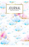 Journal Lined Notebook: Unicorn Old School 80s 90s Style - Blank Lined Journal - Gratitude Journal - 6" x 9" 100 Pg -Motivational Quotes - Self-Care - Diary - Gift