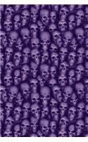 Skulls, Wall of the Macabre Journal Notebook: 6x9, Lined Paper - 150 Pages, Ghastly & Gruesome for School Supplies Student Teacher Office Work Job