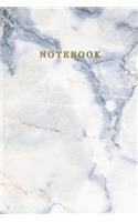 Notebook: Marble + Gold College Ruled Small Journal - 110 Page Blank Medium Lined Composition Book Workbook for Jotting Doodling Journaling Writing Notes for 
