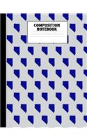 Composition Notebook: Nevada Composition Book College Ruled State Design Lined 100 Page Journal for Primary Elementary Middle Jr. or High School Students