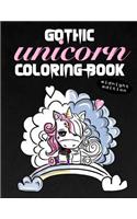Gothic Unicorn Coloring Book Midnight Edition: Stress Relief for Angsty Teen Unicorns with Attitude (Black Background As Dark As My Soul Coloring Book)(2 Unicorn Coloring Books for Girls Ages 8-12)