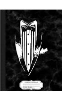 Black Tux Tuxedo Composition Notebook: College Ruled 93/4 X 71/2 100 Sheets 200 Pages for Writing
