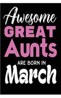 Awesome Great Aunts Are Born in March