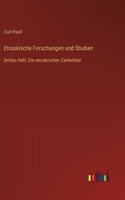 Etruskische Forschungen und Studien