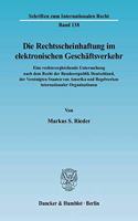 Die Rechtsscheinhaftung Im Elektronischen Geschaftsverkehr