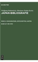 Japan-Bibliografie, Band 3/1, Japan-Bibliografie (1951-1970)