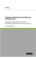 Ursachen und Folgen der Verstädterung in Mexiko-Stadt: Ausführlicher Unterrichtsentwurf für den besonderen Unterrichtsbesuch im Fach Geographie(German)