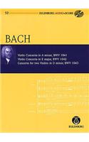 VIOLIN CONCERTOS CONCERT FOR TWO VIOLINS: A-moll Bwv 1041 / E-dur Bwv 1042 / D-moll Bwv 1043