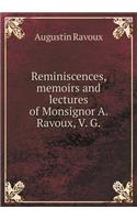 Reminiscences, Memoirs and Lectures of Monsignor A. Ravoux, V. G