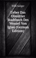 Ueber Das Olmutzer Stadtbuch Des Wenzel Von Iglau (German Edition)