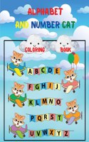 Alphabet and Number Cat Coloring Book