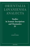 Studies in Aramaic Inscriptions and Onomastics IV