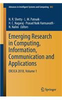 Emerging Research in Computing, Information, Communication and Applications