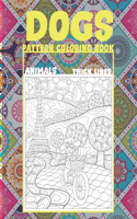 Pattern Coloring Book - Animals - Thick Lines - Dogs