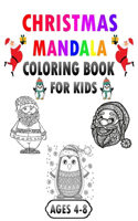 Christmas Mandala coloring book for kids ages 4-8