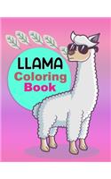 llama coloring book: Llama Coloring book for Kids & Toddlers