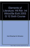 Elements of Literature: Worktext and Student Edition Sixth Course