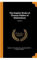 The English Works of Thomas Hobbes of Malmesbury; Volume 2