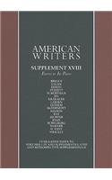 American Writers, Supplement XVIII