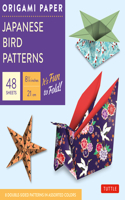 Origami Paper - Japanese Bird Patterns - 8 1/4