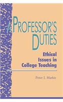 A Professor's Duties