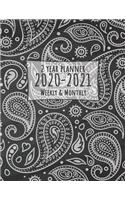 2 Year Monthly and Weekly Planner 2020 - 2021: 24 Months Calendar Diary with Holiday, Monthly and Weekly Appointment Event Planning Journal Notebook Agenda Schedule Organizer for Improve Producti