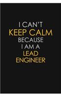 I Can't Keep Calm Because I Am A Lead Engineer