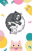 Yin und Yang Katze