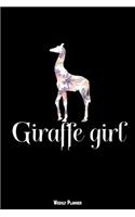 Giraffe Girl Weekly Planner