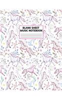 Blank Sheet Music Notebook