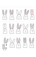 Notebook by c cher: Bunny cover and Dot Graph Line Sketch pages, Extra large (8.5 x 11) inches, 110 pages, White paper, Sketch, Notebook journal(1 Bunny Notebook)