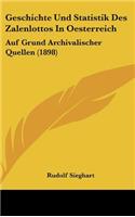 Geschichte Und Statistik Des Zalenlottos in Oesterreich