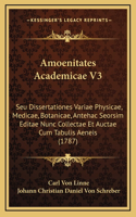 Amoenitates Academicae V3: Seu Dissertationes Variae Physicae, Medicae, Botanicae, Antehac Seorsim Editae Nunc Collectae Et Auctae Cum Tabulis Aeneis (1787)