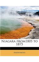 Niagara From1805 to 1875